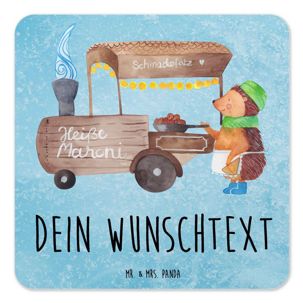 Personalisiertes Untersetzer Set Igel Maronen Personalisierte Untersetzer, Winter, Weihnachten, Weihnachtsdeko, Nikolaus, Advent, Heiligabend, Wintermotiv, Maronen, Weihnachtsmarkt, Kastanien, Duft