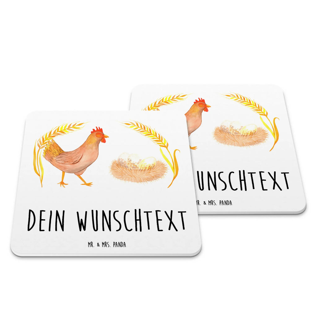 Personalisiertes Untersetzer Set Huhn Stolz Personalisierte Untersetzer, Bauernhof, Hoftiere, Landwirt, Landwirtin, Hahn, Henne, Hühner, Eier, Hof, Landleben, Motivation, Geburt, Magie, Spruch, Schwangerschaft