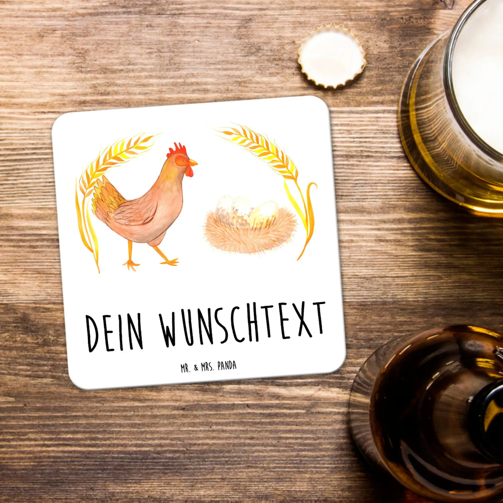 Personalisiertes Untersetzer Set Huhn Stolz Personalisierte Untersetzer, Bauernhof, Hoftiere, Landwirt, Landwirtin, Hahn, Henne, Hühner, Eier, Hof, Landleben, Motivation, Geburt, Magie, Spruch, Schwangerschaft