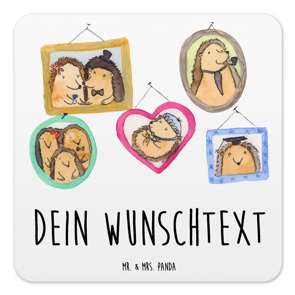 Personalisiertes Untersetzer Set Igel Familie Personalisierte Untersetzer, Familie, Vatertag, Muttertag, Bruder, Schwester, Mama, Papa, Oma, Opa, Liebe, Igel, Bilder, Zusammenhalt, Glück