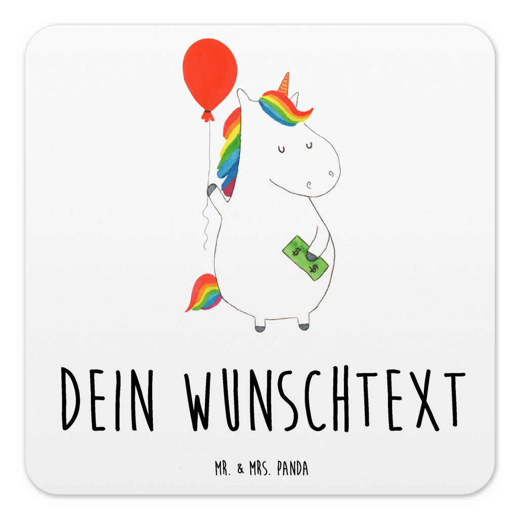 Personalisiertes Untersetzer Set Einhorn Luftballon Personalisierte Untersetzer, Einhorn, Einhörner, Einhorn Deko, Pegasus, Unicorn, Luftballon, Geld, Lebenslust, Freude, Geschenk, Freundin