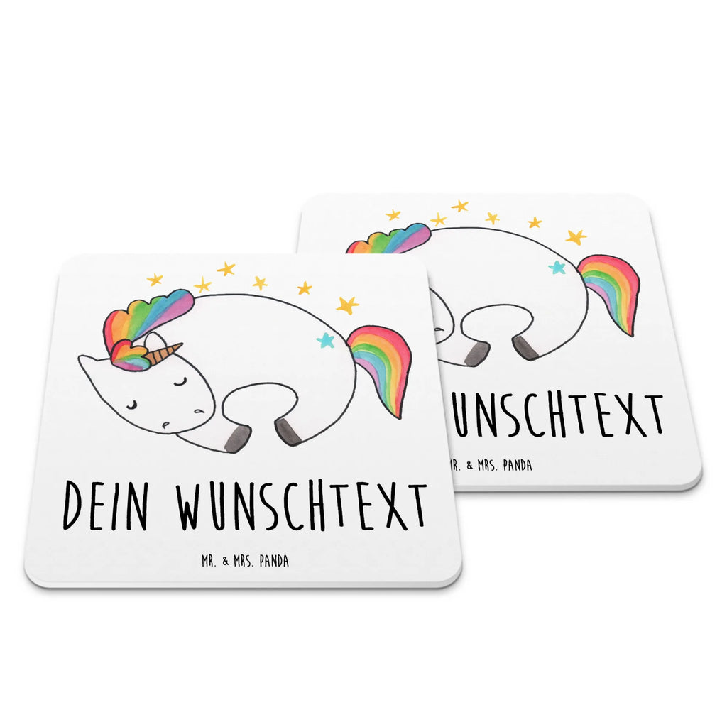 Personalisiertes Untersetzer Set Einhorn Nacht Personalisierte Untersetzer, Einhorn, Einhörner, Einhorn Deko, Pegasus, Unicorn, Träume, Traum, unicorn, Realität, Menschen, Geschenk, Ruhe, Freundin