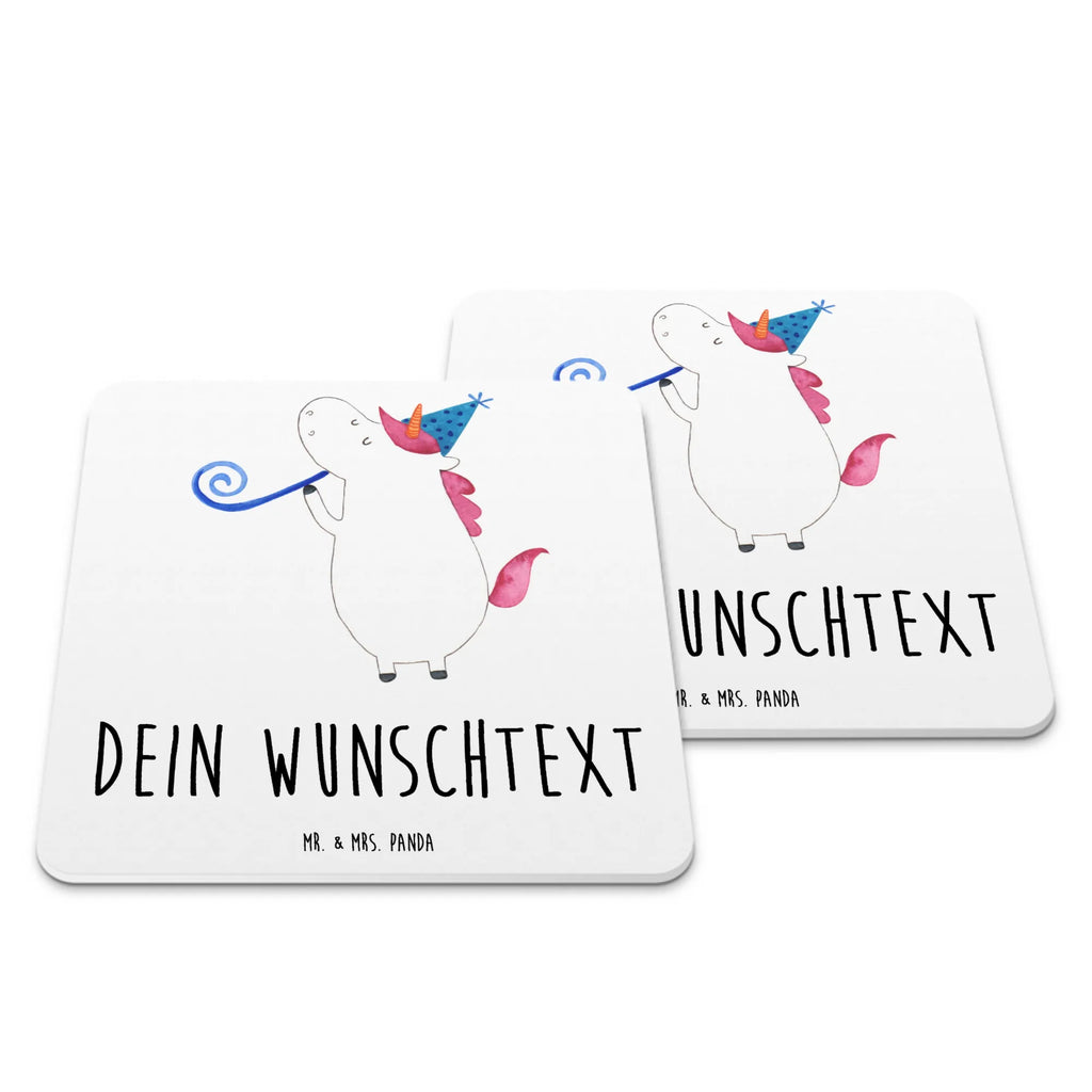 Personalisiertes Untersetzer Set Einhorn Party Personalisierte Untersetzer, Einhorn, Einhörner, Einhorn Deko, Pegasus, Unicorn, Glitzer, Konfetti, Party, Geburtstag, Feier, Fest, Alkohol, Disco, Club