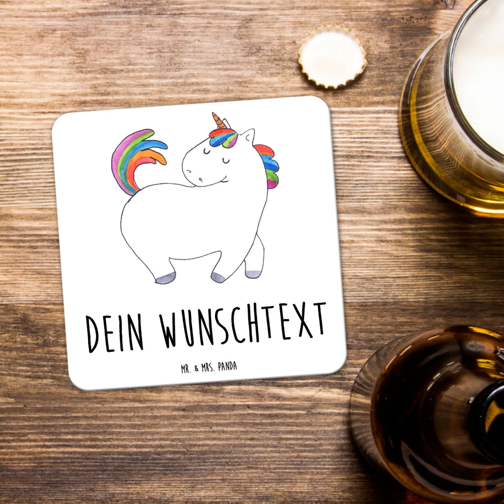 Personalisiertes Untersetzer Set Einhorn Stolzieren Personalisierte Untersetzer, Einhorn, Einhörner, Einhorn Deko, Pegasus, Unicorn, stolz, anders, bunt, Pferd, Reiter, Reiten, Freundin, Geschenk