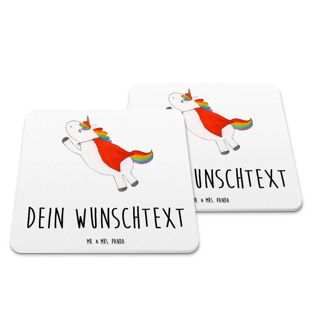 Personalisiertes Untersetzer Set Einhorn Super Personalisierte Untersetzer, Einhorn, Einhörner, Einhorn Deko, Unicorn, Traummann, Superheld, Held, Freundin, Geschenk, Girl, Mädchen