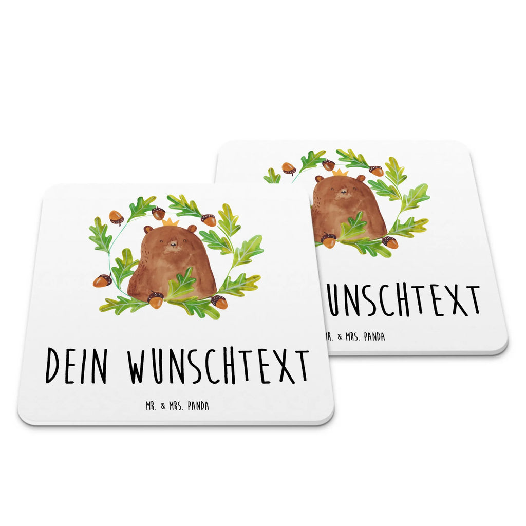 Personalisiertes Untersetzer Set Bär König Personalisierte Untersetzer, Bär, Teddy, Teddybär, Papa, Papa Bär, bester Vater, bester Papa, weltbester Papa, Vatertag, Vater, Dad, Daddy, Papi