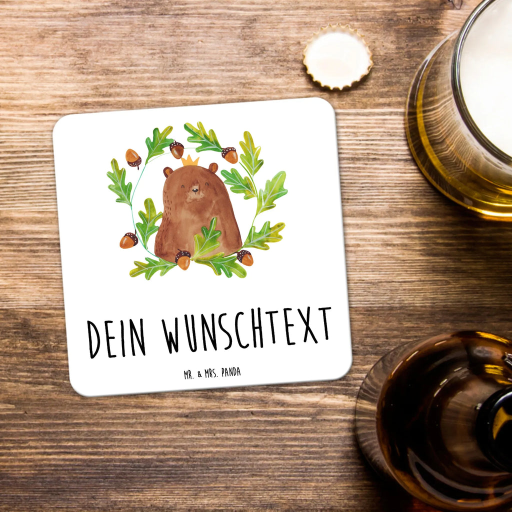 Personalisiertes Untersetzer Set Bär König Personalisierte Untersetzer, Bär, Teddy, Teddybär, Papa, Papa Bär, bester Vater, bester Papa, weltbester Papa, Vatertag, Vater, Dad, Daddy, Papi