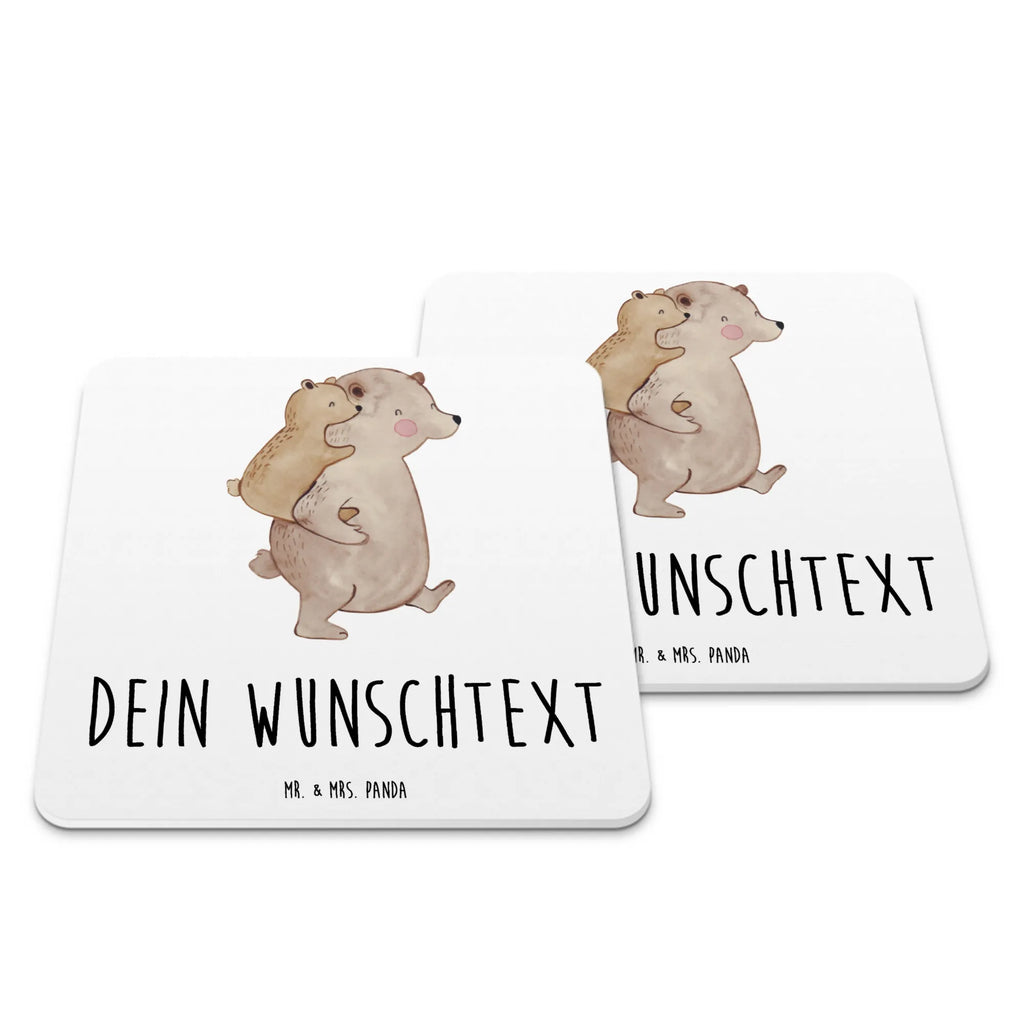 Personalisiertes Untersetzer Set Papa Bär Personalisierte Untersetzer, Familie, Vatertag, Muttertag, Bruder, Schwester, Mama, Papa, Oma, Opa, Geschenk, Vater, Papi, Vati, Onkel, Geburtstag