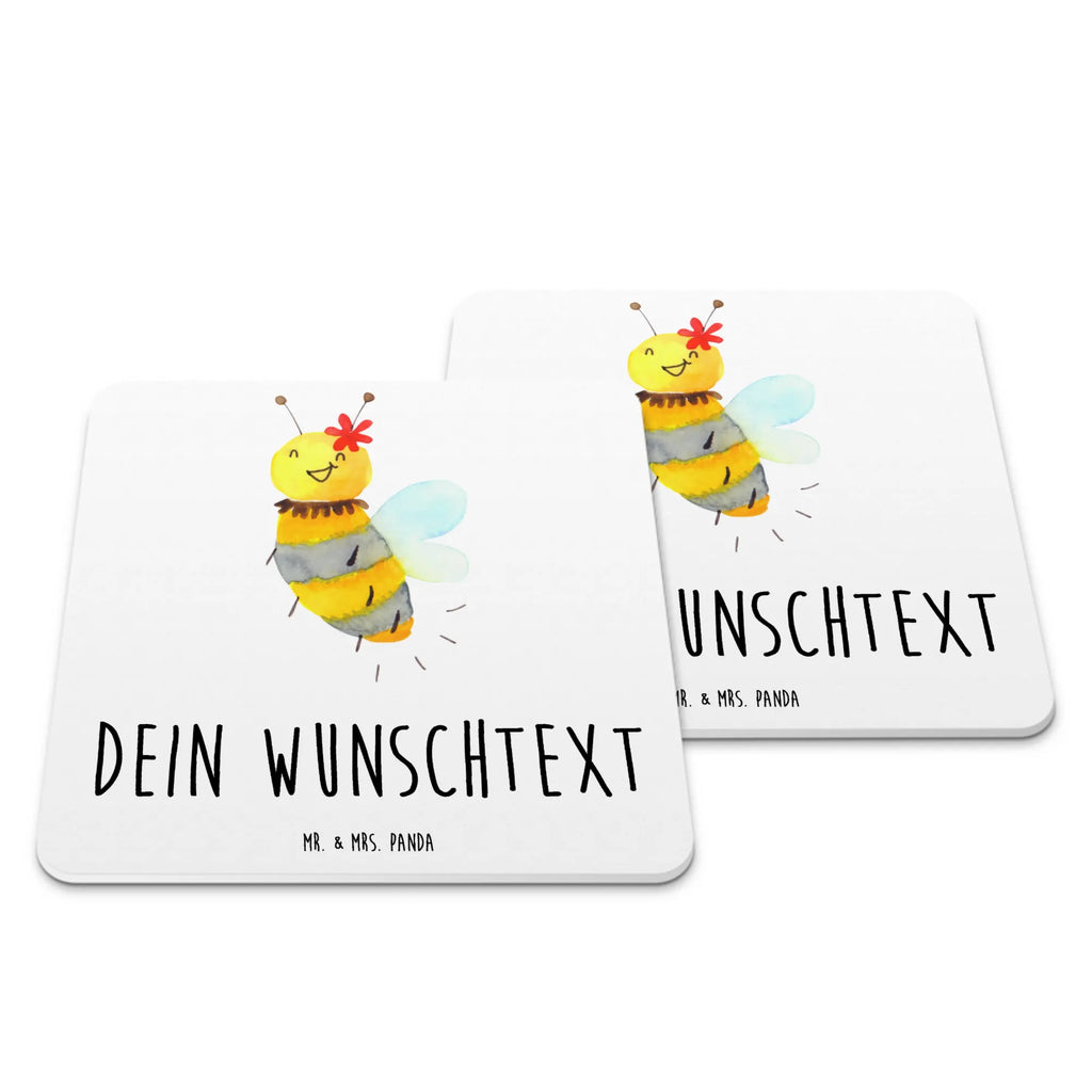 Personalisiertes Untersetzer Set Biene Blume Personalisierte Untersetzer, Biene, Wespe, Hummel