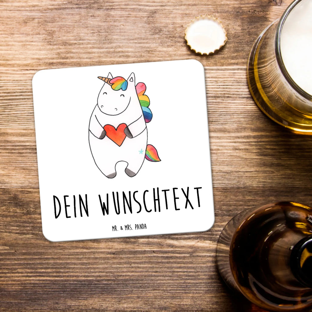 Personalisiertes Untersetzer Set Einhorn Herz Personalisierte Untersetzer, Einhorn, Einhörner, Einhorn Deko, Pegasus, Unicorn, Herz, schlimm, böse, witzig, lustig, Freundin, anders, bunt