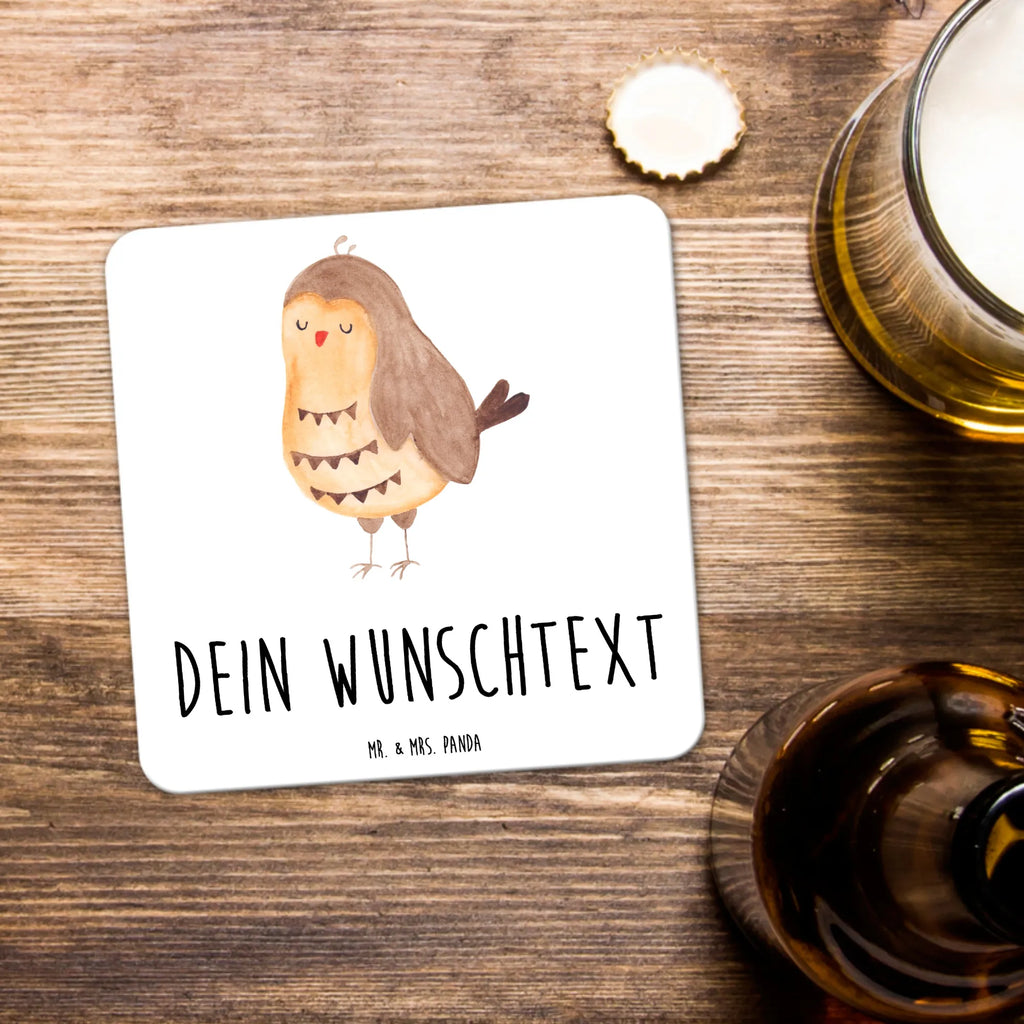 Personalisiertes Untersetzer Set Eule Zufrieden Personalisierte Untersetzer, Eule, Eule Spruch, Eule deko, Owl, Liebe Spruch, Romantisch, Wortspiel lustig, Spruch schön, Geschenk Hochzeitstag