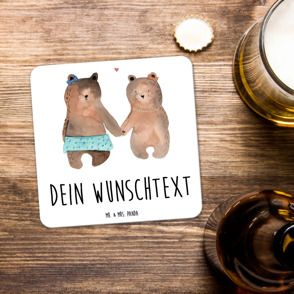 Personalisiertes Untersetzer Set Bär Freundin Personalisierte Untersetzer, Bär, Teddy, Teddybär, Bär Freundin Beste Freund Liebe Liebesbeweis Verliebt Kumpel Kumpeliene