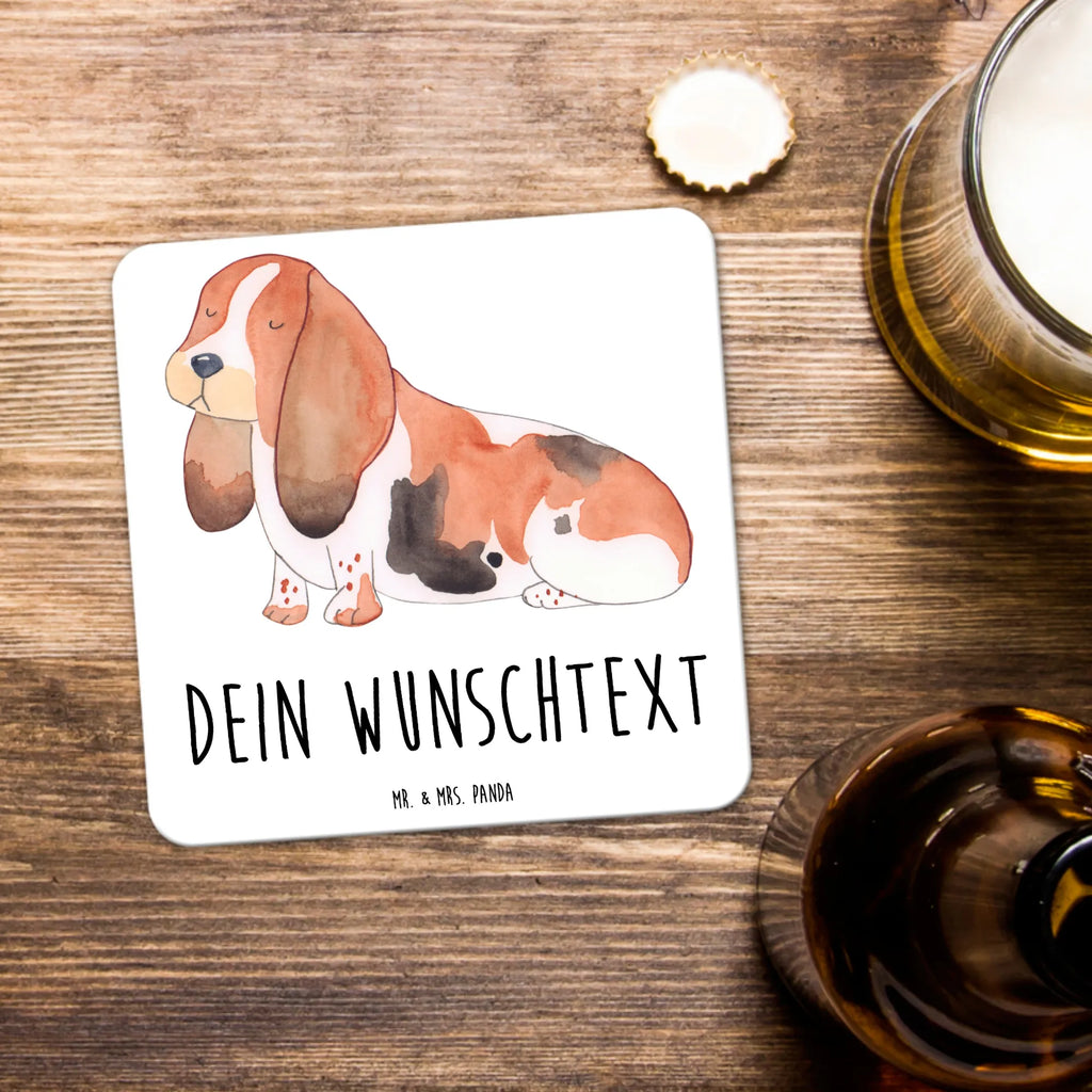 Personalisiertes Untersetzer Set Hund Basset Hound Personalisierte Untersetzer, Hund, Hundemotiv, Haustier, Hunderasse, Tierliebhaber, Hundebesitzer, Sprüche, Basset Hound, Basset, Hundeliebe, kinderlos