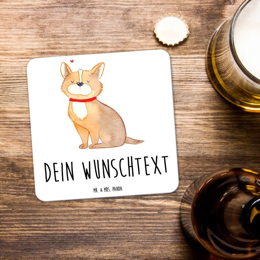 Personalisiertes Untersetzer Set Hund Glück Personalisierte Untersetzer, Hund, Hundemotiv, Haustier, Hunderasse, Tierliebhaber, Hundebesitzer, Sprüche, Corgie, Hundeliebe, Spruch, Hundemama, Liebe