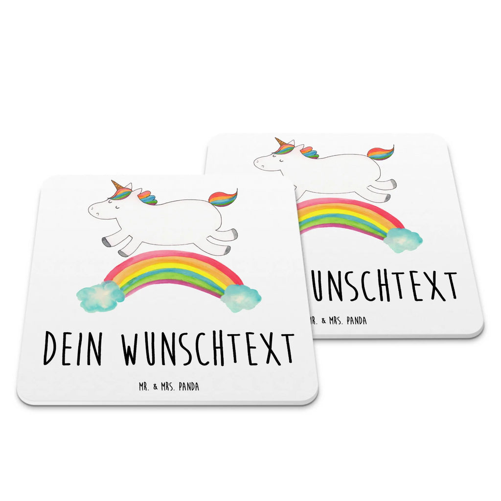 Personalisiertes Untersetzer Set Einhorn Regenbogen Personalisierte Untersetzer, Einhorn, Einhörner, Einhorn Deko, Pegasus, Unicorn, Regenbogen, Glitzer, Einhornpower, Erwachsenwerden, Einhornautobahn