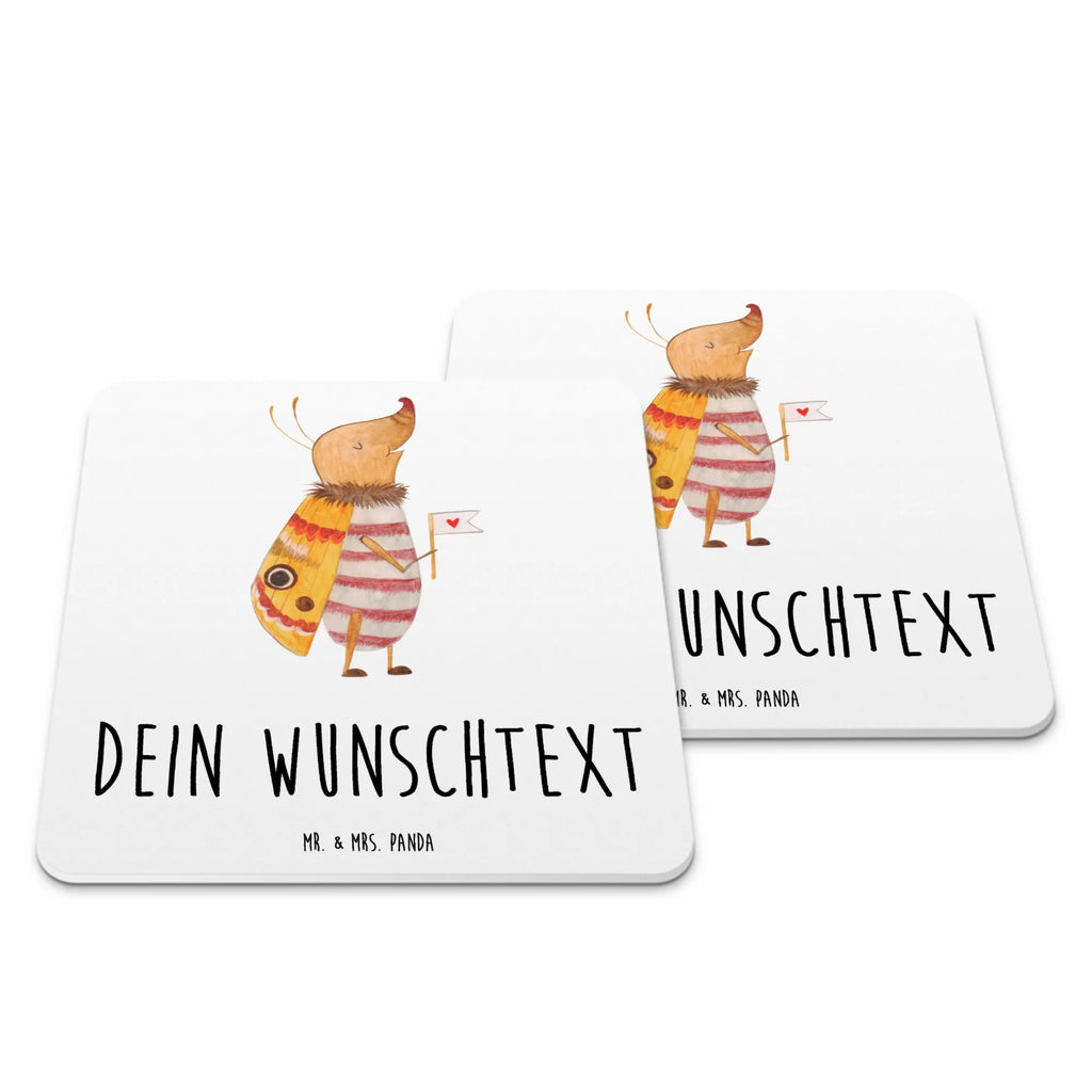 Personalisiertes Untersetzer Set Nachtfalter Fähnchen Personalisierte Untersetzer, Tiermotive, Gute Laune, lustige Sprüche, Tiere, Nachtfalter, Käfer, Spruch lustig, Spruch witzig, süß, niedlich, Küche Deko, Was kostet die Welt