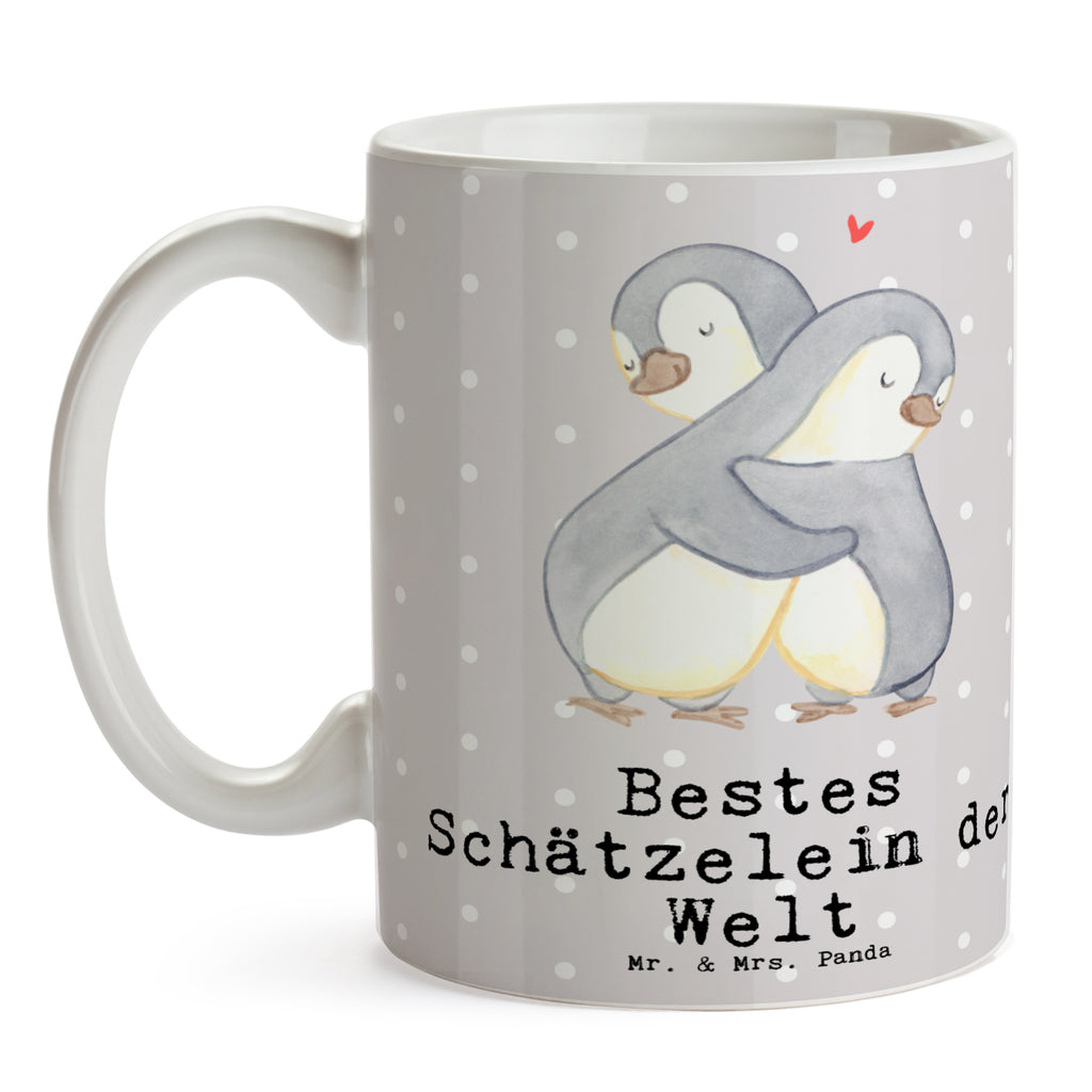 Tasse Pinguin Bestes Schätzelein der Welt Tasse, Kaffeetasse, Teetasse, Becher, Kaffeebecher, Teebecher, Keramiktasse, Porzellantasse, Büro Tasse, Geschenk Tasse, Tasse Sprüche, Tasse Motive, Kaffeetassen, Tasse bedrucken, Designer Tasse, Cappuccino Tassen, Schöne Teetassen, für, Dankeschön, Geschenk, Schenken, Geburtstag, Geburtstagsgeschenk, Geschenkidee, Danke, Bedanken, Mitbringsel, Freude machen, Geschenktipp, Schätzelein, Schätzchen, Schatz, Schatzi, Ehemann, Ehefrau, Freundin, Freund, Frau, Mann, Kosename, Hochzeitstag