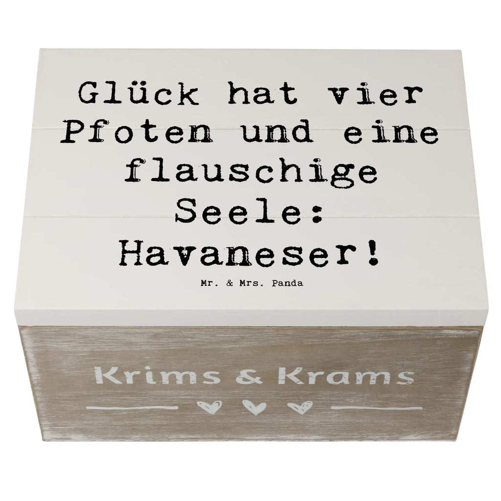 Holzkiste Spruch Havaneser Glück Holzkiste, Kiste, Schatzkiste, Truhe, Schatulle, XXL, Erinnerungsbox, Erinnerungskiste, Dekokiste, Aufbewahrungsbox, Geschenkbox, Geschenkdose, Hund, Hunderasse, Rassehund, Hundebesitzer, Geschenk, Tierfreund, Schenken, Welpe