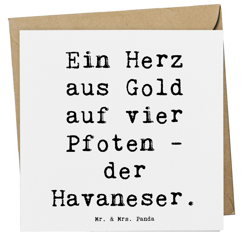 Deluxe Karte Spruch Goldherz Havaneser Karte, Grußkarte, Klappkarte, Einladungskarte, Glückwunschkarte, Hochzeitskarte, Geburtstagskarte, Hochwertige Grußkarte, Hochwertige Klappkarte, Hund, Hunderasse, Rassehund, Hundebesitzer, Geschenk, Tierfreund, Schenken, Welpe