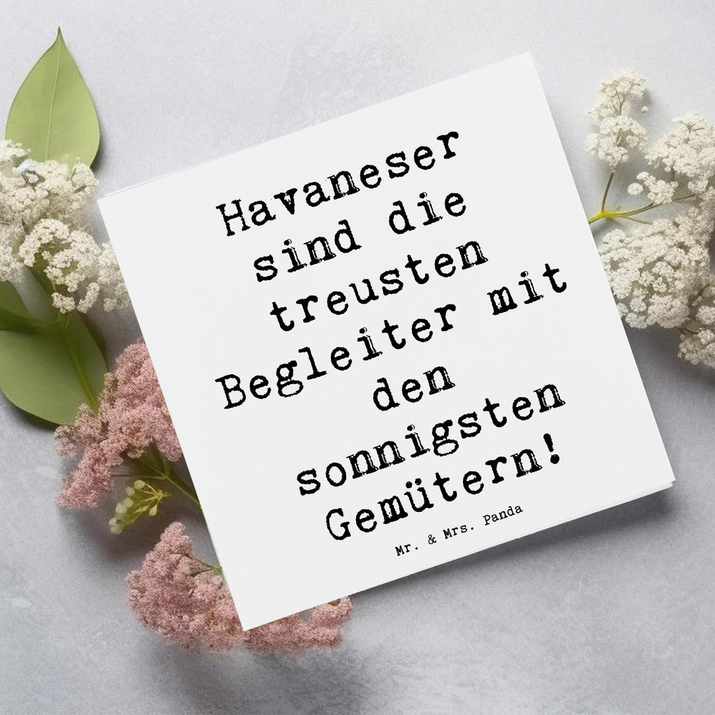 Deluxe Karte Spruch Havaneser Begleiter Karte, Grußkarte, Klappkarte, Einladungskarte, Glückwunschkarte, Hochzeitskarte, Geburtstagskarte, Hochwertige Grußkarte, Hochwertige Klappkarte, Hund, Hunderasse, Rassehund, Hundebesitzer, Geschenk, Tierfreund, Schenken, Welpe