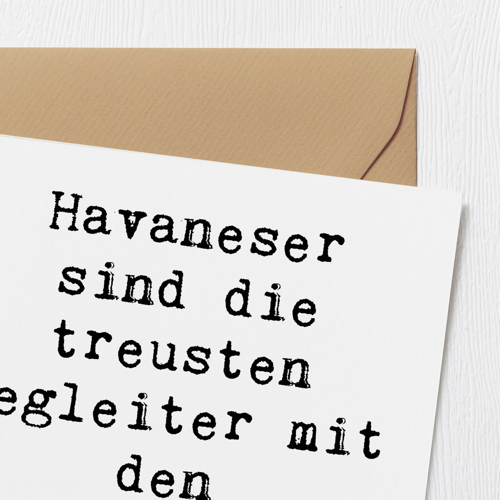 Deluxe Karte Spruch Havaneser Begleiter Karte, Grußkarte, Klappkarte, Einladungskarte, Glückwunschkarte, Hochzeitskarte, Geburtstagskarte, Hochwertige Grußkarte, Hochwertige Klappkarte, Hund, Hunderasse, Rassehund, Hundebesitzer, Geschenk, Tierfreund, Schenken, Welpe