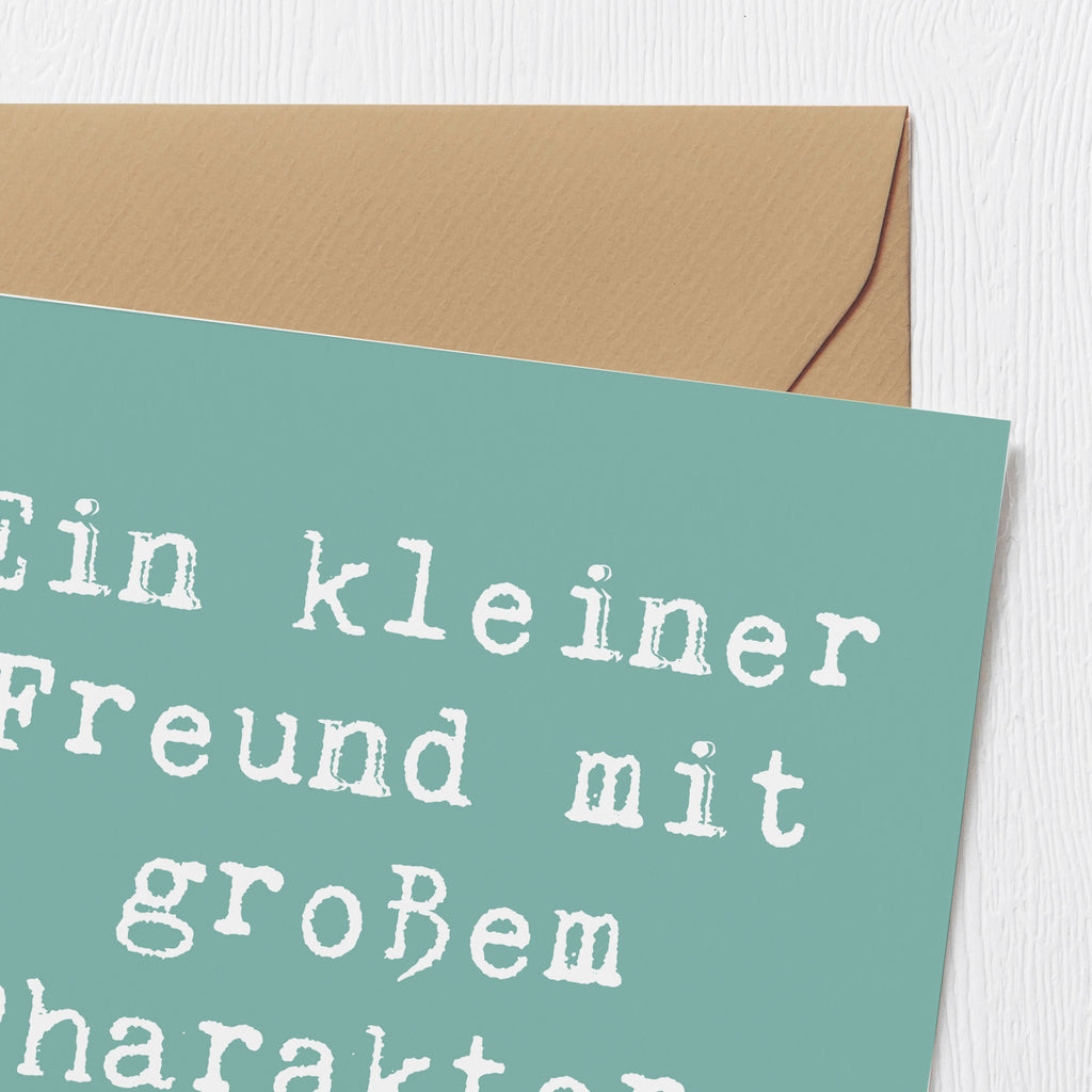 Deluxe Karte Spruch Havaneser Freund Karte, Grußkarte, Klappkarte, Einladungskarte, Glückwunschkarte, Hochzeitskarte, Geburtstagskarte, Hochwertige Grußkarte, Hochwertige Klappkarte, Hund, Hunderasse, Rassehund, Hundebesitzer, Geschenk, Tierfreund, Schenken, Welpe