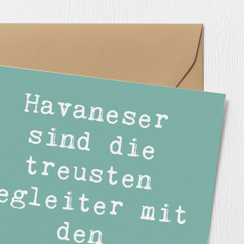 Deluxe Karte Spruch Havaneser Begleiter Karte, Grußkarte, Klappkarte, Einladungskarte, Glückwunschkarte, Hochzeitskarte, Geburtstagskarte, Hochwertige Grußkarte, Hochwertige Klappkarte, Hund, Hunderasse, Rassehund, Hundebesitzer, Geschenk, Tierfreund, Schenken, Welpe