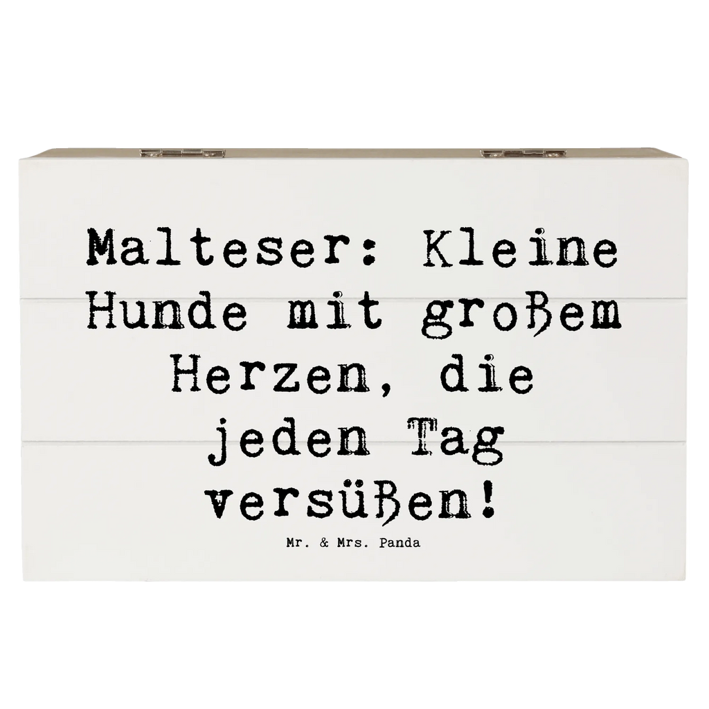 Holzkiste Spruch Malteser Herz Holzkiste, Kiste, Schatzkiste, Truhe, Schatulle, XXL, Erinnerungsbox, Erinnerungskiste, Dekokiste, Aufbewahrungsbox, Geschenkbox, Geschenkdose, Hund, Hunderasse, Rassehund, Hundebesitzer, Geschenk, Tierfreund, Schenken, Welpe