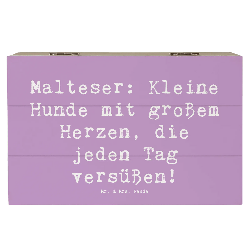 Holzkiste Spruch Malteser Herz Holzkiste, Kiste, Schatzkiste, Truhe, Schatulle, XXL, Erinnerungsbox, Erinnerungskiste, Dekokiste, Aufbewahrungsbox, Geschenkbox, Geschenkdose, Hund, Hunderasse, Rassehund, Hundebesitzer, Geschenk, Tierfreund, Schenken, Welpe