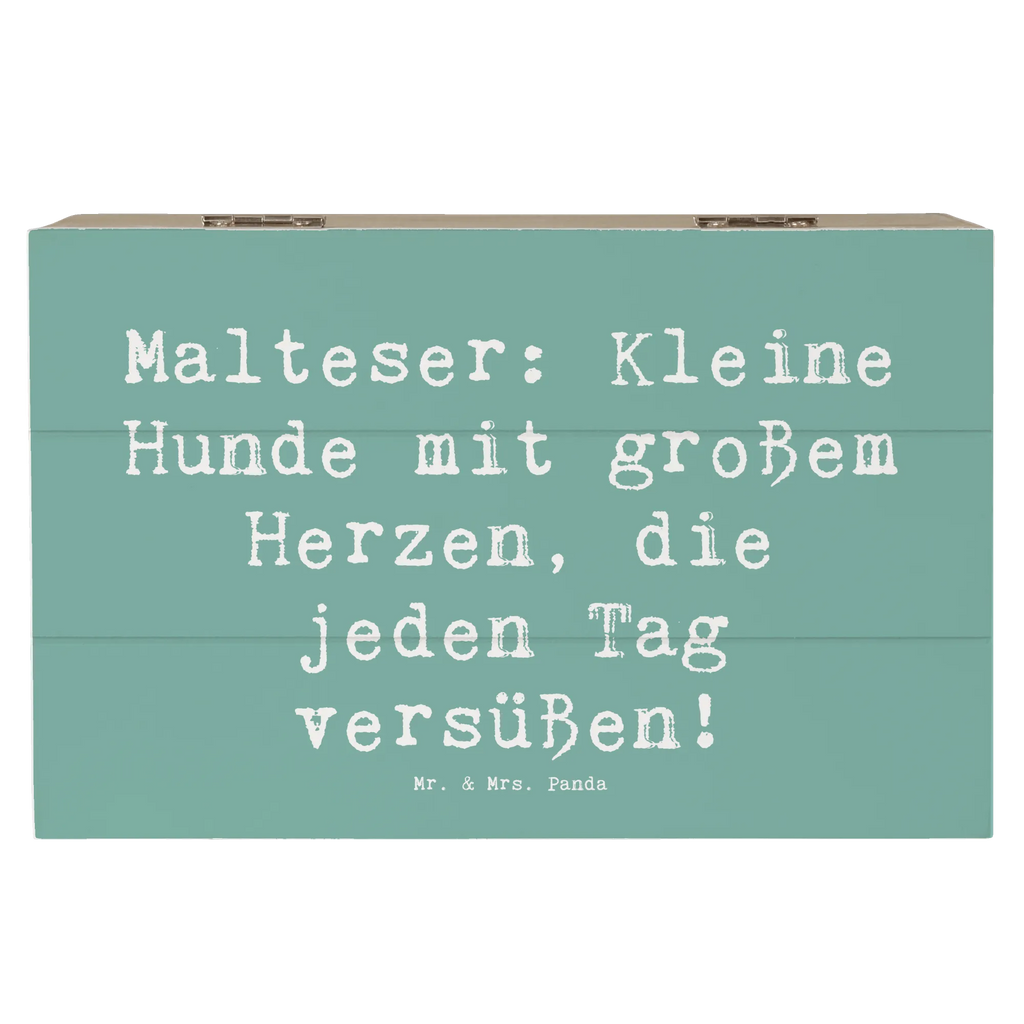 Holzkiste Spruch Malteser Herz Holzkiste, Kiste, Schatzkiste, Truhe, Schatulle, XXL, Erinnerungsbox, Erinnerungskiste, Dekokiste, Aufbewahrungsbox, Geschenkbox, Geschenkdose, Hund, Hunderasse, Rassehund, Hundebesitzer, Geschenk, Tierfreund, Schenken, Welpe