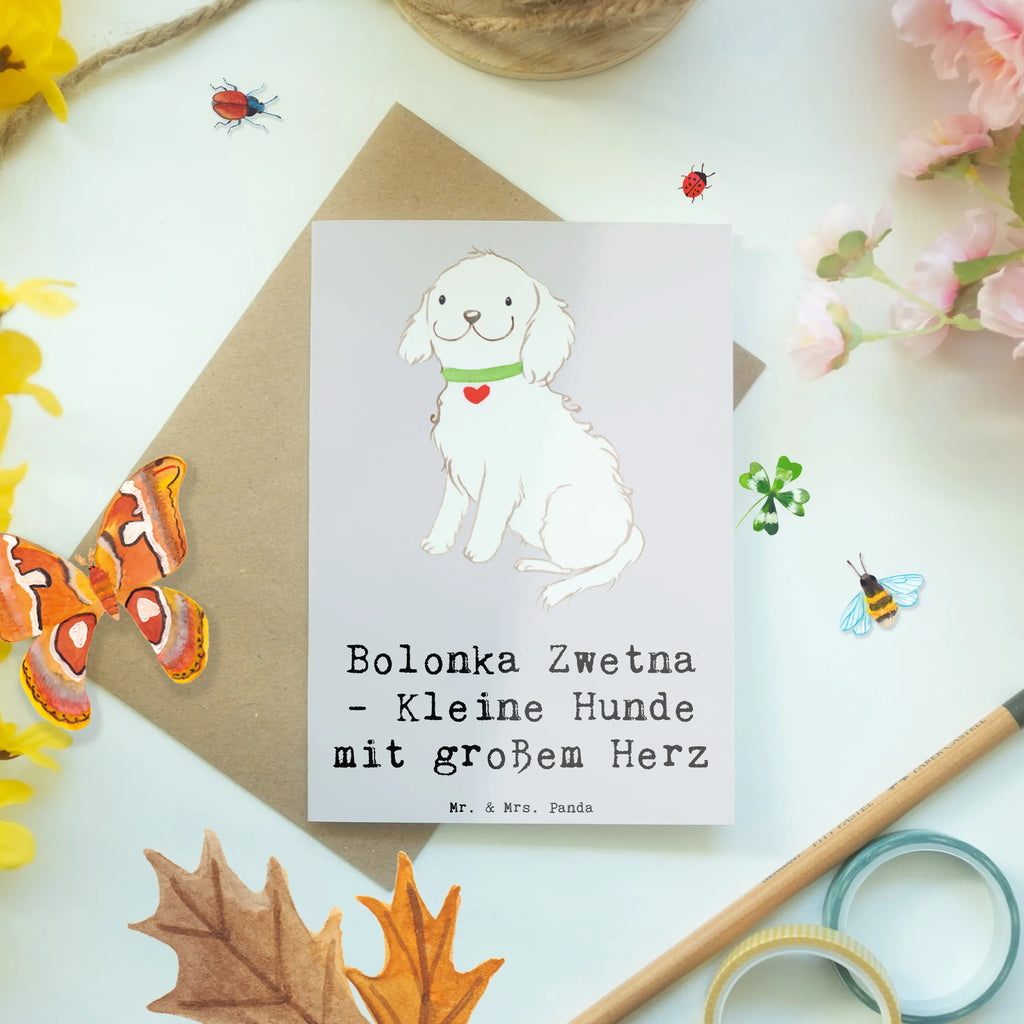 Grußkarte Bolonka Zwetna Herz Grußkarte, Klappkarte, Einladungskarte, Glückwunschkarte, Hochzeitskarte, Geburtstagskarte, Karte, Ansichtskarten, Hund, Hunderasse, Rassehund, Hundebesitzer, Geschenk, Tierfreund, Schenken, Welpe