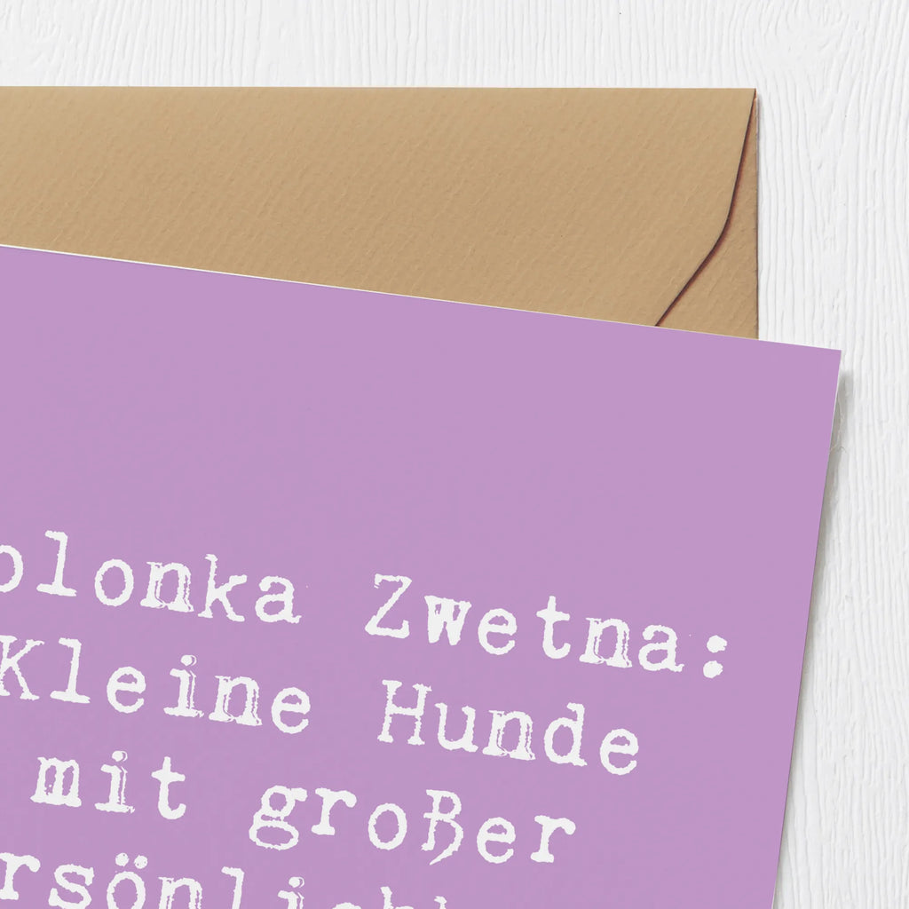 Deluxe Karte Spruch Bolonka Zwetna Charme Karte, Grußkarte, Klappkarte, Einladungskarte, Glückwunschkarte, Hochzeitskarte, Geburtstagskarte, Hochwertige Grußkarte, Hochwertige Klappkarte, Hund, Hunderasse, Rassehund, Hundebesitzer, Geschenk, Tierfreund, Schenken, Welpe