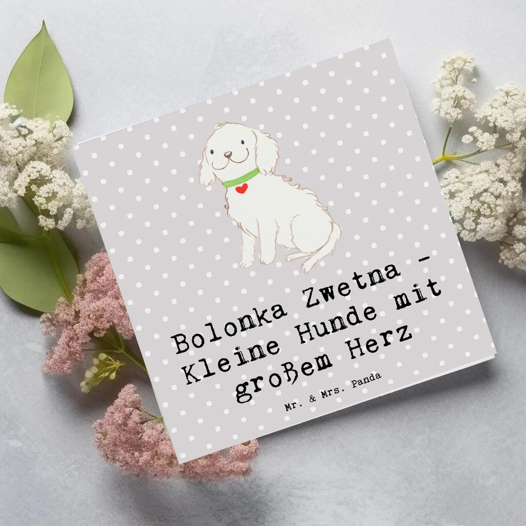 Deluxe Karte Bolonka Zwetna Herz Karte, Grußkarte, Klappkarte, Einladungskarte, Glückwunschkarte, Hochzeitskarte, Geburtstagskarte, Hochwertige Grußkarte, Hochwertige Klappkarte, Hund, Hunderasse, Rassehund, Hundebesitzer, Geschenk, Tierfreund, Schenken, Welpe