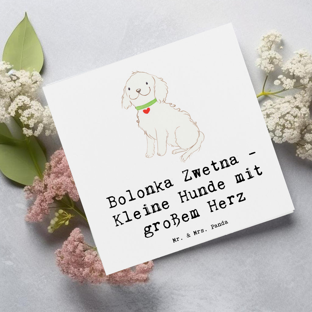 Deluxe Karte Bolonka Zwetna Herz Karte, Grußkarte, Klappkarte, Einladungskarte, Glückwunschkarte, Hochzeitskarte, Geburtstagskarte, Hochwertige Grußkarte, Hochwertige Klappkarte, Hund, Hunderasse, Rassehund, Hundebesitzer, Geschenk, Tierfreund, Schenken, Welpe