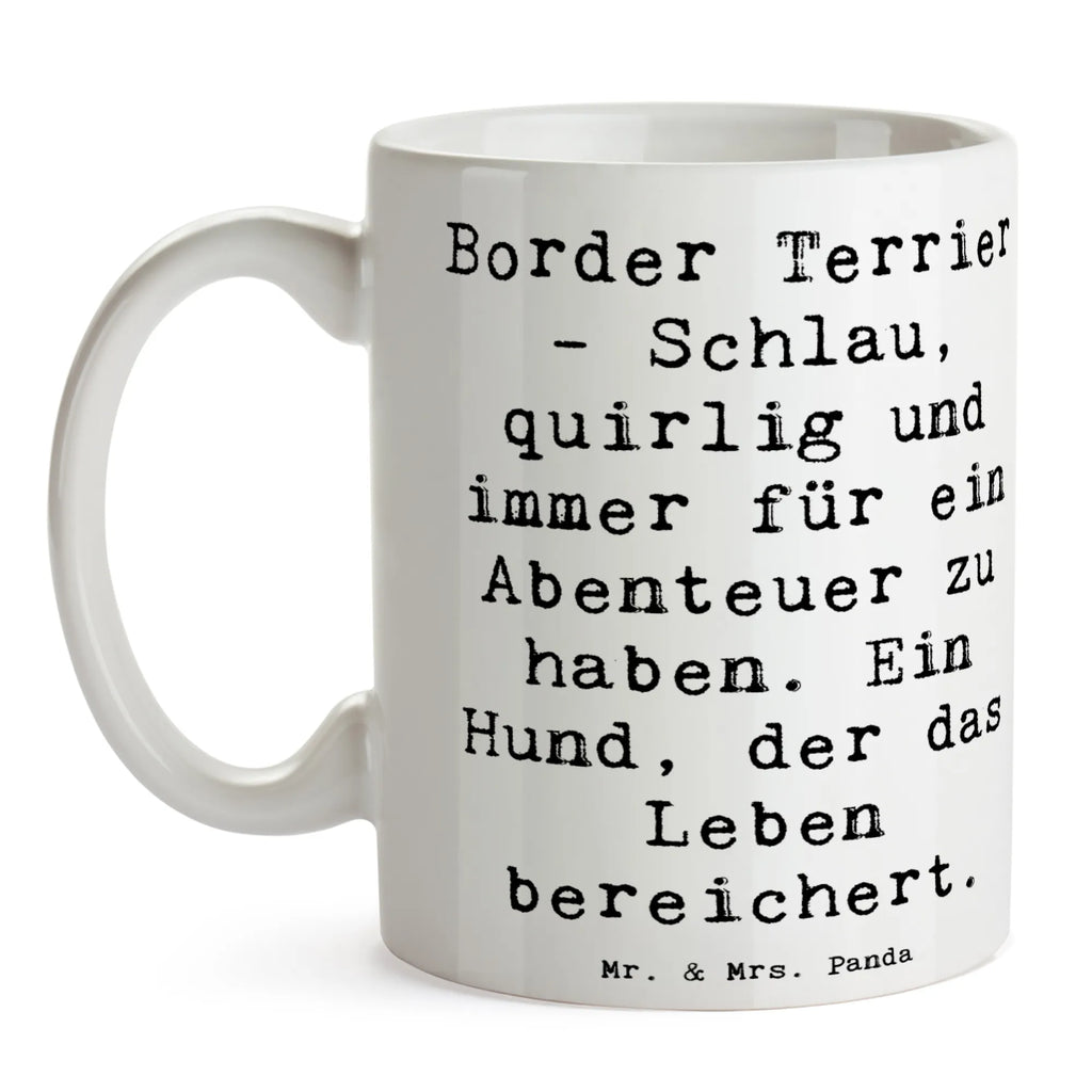 Tasse Spruch Border Terrier Abenteuer Tasse, Kaffeetasse, Teetasse, Becher, Kaffeebecher, Teebecher, Keramiktasse, Porzellantasse, Büro Tasse, Geschenk Tasse, Tasse Sprüche, Tasse Motive, Kaffeetassen, Tasse bedrucken, Designer Tasse, Cappuccino Tassen, Schöne Teetassen, Hund, Hunderasse, Rassehund, Hundebesitzer, Geschenk, Tierfreund, Schenken, Welpe