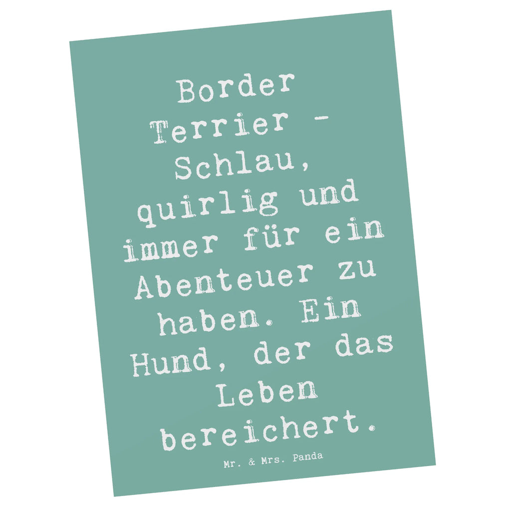 Postkarte Spruch Border Terrier Abenteuer Postkarte, Karte, Geschenkkarte, Grußkarte, Einladung, Ansichtskarte, Geburtstagskarte, Einladungskarte, Dankeskarte, Ansichtskarten, Einladung Geburtstag, Einladungskarten Geburtstag, Hund, Hunderasse, Rassehund, Hundebesitzer, Geschenk, Tierfreund, Schenken, Welpe