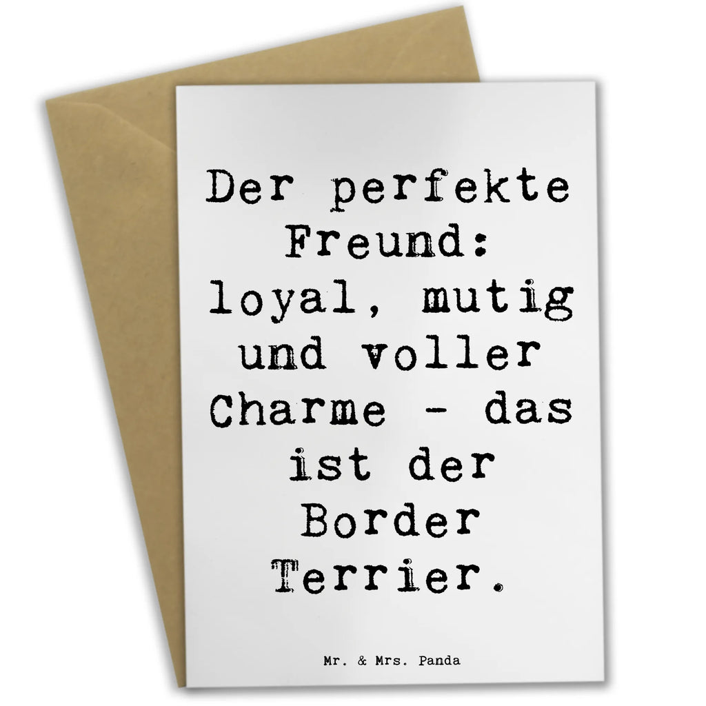 Grußkarte Spruch Border Terrier Freund Grußkarte, Klappkarte, Einladungskarte, Glückwunschkarte, Hochzeitskarte, Geburtstagskarte, Karte, Ansichtskarten, Hund, Hunderasse, Rassehund, Hundebesitzer, Geschenk, Tierfreund, Schenken, Welpe