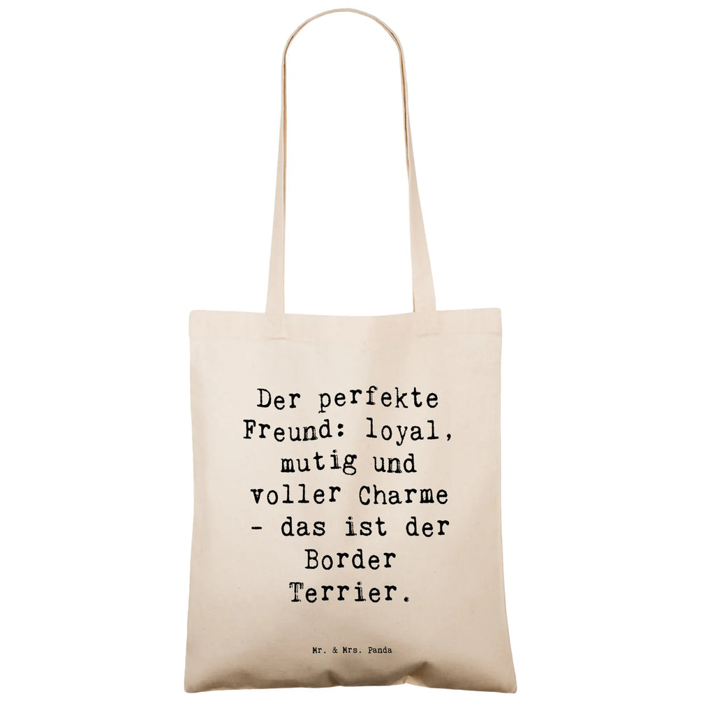 Tragetasche Spruch Border Terrier Freund Beuteltasche, Beutel, Einkaufstasche, Jutebeutel, Stoffbeutel, Tasche, Shopper, Umhängetasche, Strandtasche, Schultertasche, Stofftasche, Tragetasche, Badetasche, Jutetasche, Einkaufstüte, Laptoptasche, Hund, Hunderasse, Rassehund, Hundebesitzer, Geschenk, Tierfreund, Schenken, Welpe