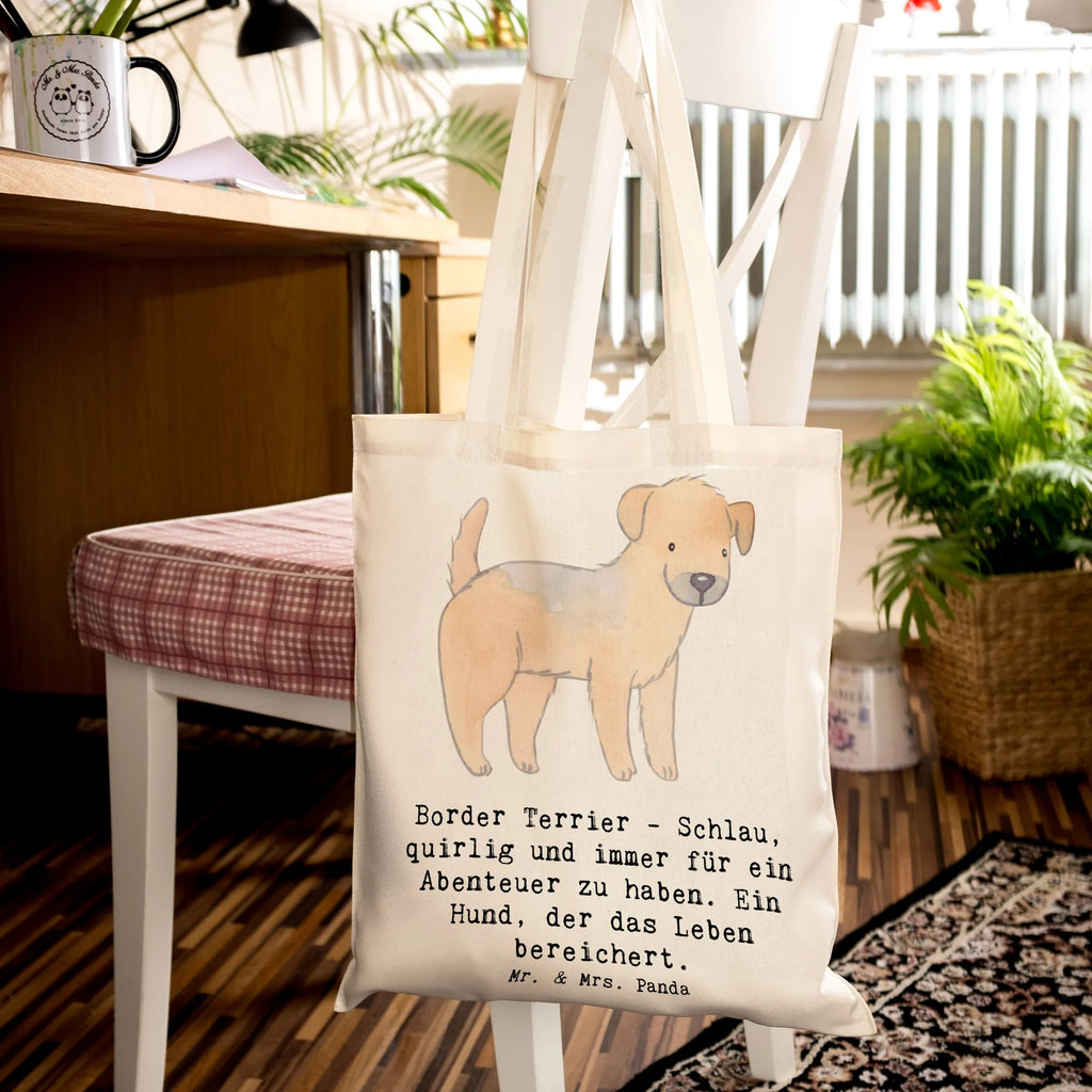 Tragetasche Border Terrier Abenteuer Beuteltasche, Beutel, Einkaufstasche, Jutebeutel, Stoffbeutel, Tasche, Shopper, Umhängetasche, Strandtasche, Schultertasche, Stofftasche, Tragetasche, Badetasche, Jutetasche, Einkaufstüte, Laptoptasche, Hund, Hunderasse, Rassehund, Hundebesitzer, Geschenk, Tierfreund, Schenken, Welpe