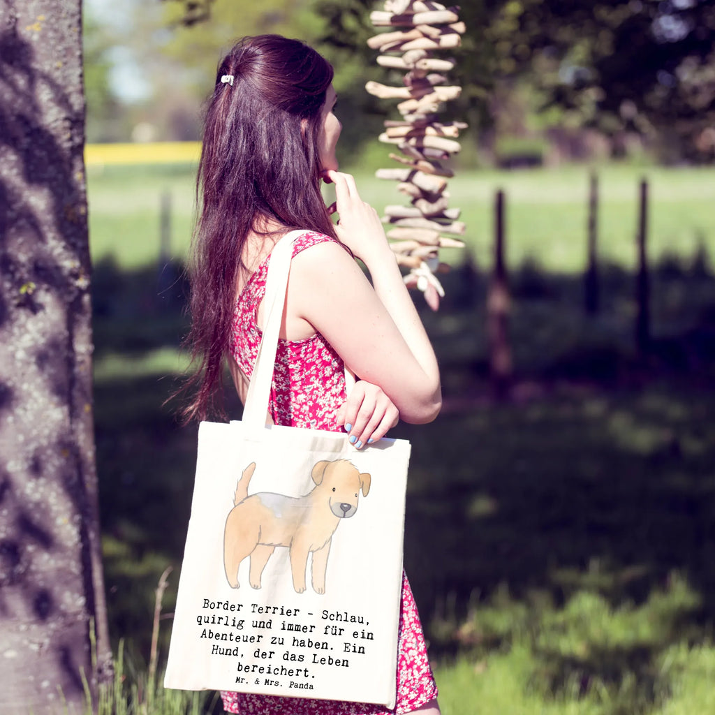 Tragetasche Border Terrier Abenteuer Beuteltasche, Beutel, Einkaufstasche, Jutebeutel, Stoffbeutel, Tasche, Shopper, Umhängetasche, Strandtasche, Schultertasche, Stofftasche, Tragetasche, Badetasche, Jutetasche, Einkaufstüte, Laptoptasche, Hund, Hunderasse, Rassehund, Hundebesitzer, Geschenk, Tierfreund, Schenken, Welpe