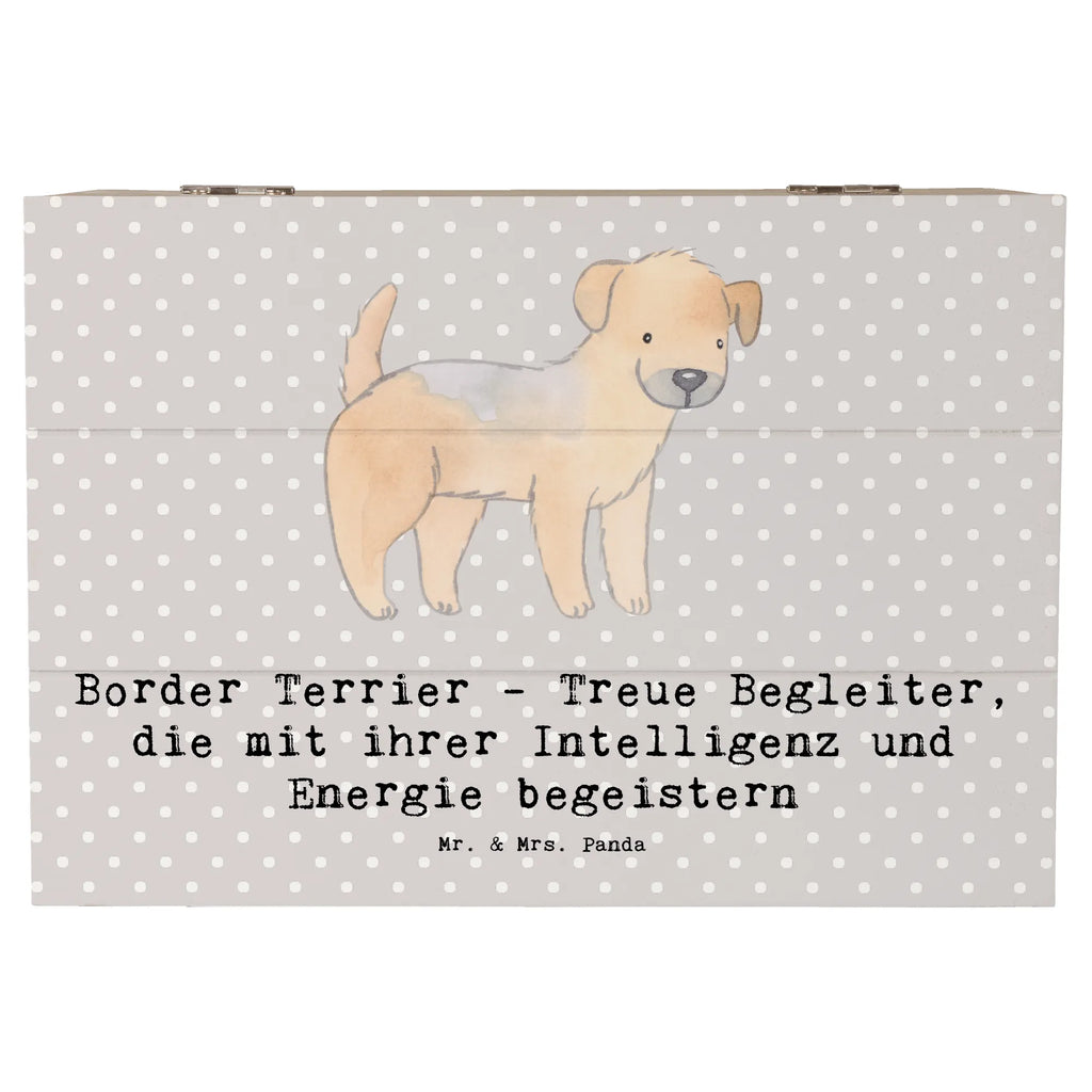 Holzkiste Border Terrier Freunde Holzkiste, Kiste, Schatzkiste, Truhe, Schatulle, XXL, Erinnerungsbox, Erinnerungskiste, Dekokiste, Aufbewahrungsbox, Geschenkbox, Geschenkdose, Hund, Hunderasse, Rassehund, Hundebesitzer, Geschenk, Tierfreund, Schenken, Welpe