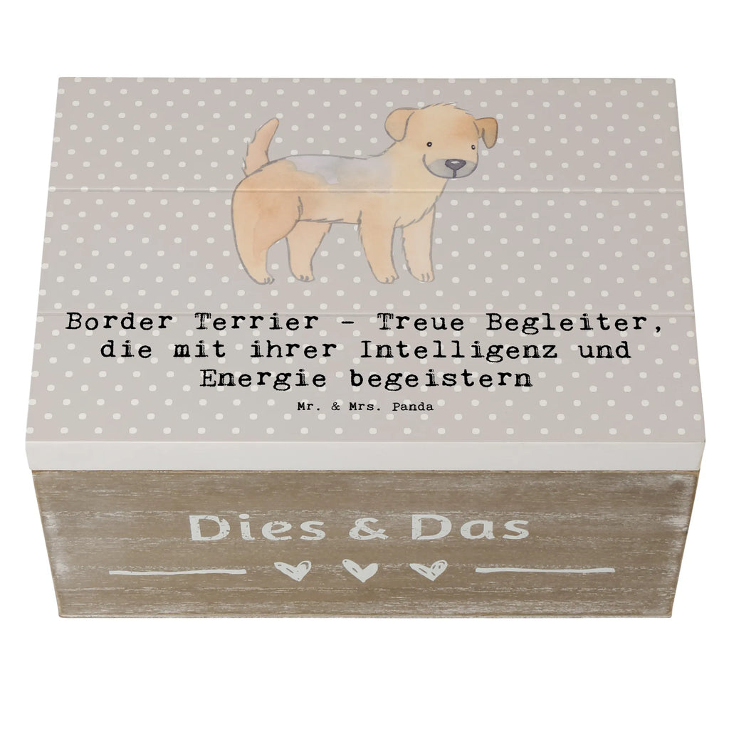 Holzkiste Border Terrier Freunde Holzkiste, Kiste, Schatzkiste, Truhe, Schatulle, XXL, Erinnerungsbox, Erinnerungskiste, Dekokiste, Aufbewahrungsbox, Geschenkbox, Geschenkdose, Hund, Hunderasse, Rassehund, Hundebesitzer, Geschenk, Tierfreund, Schenken, Welpe