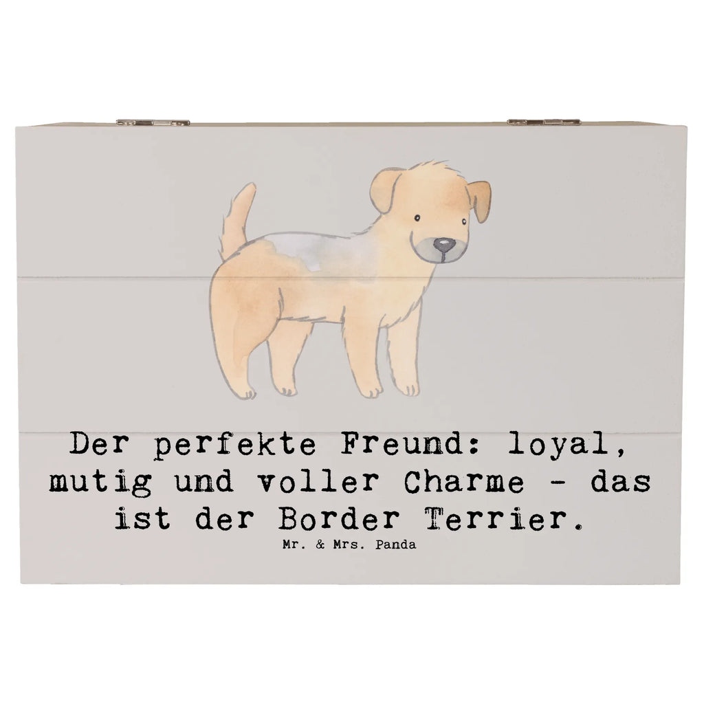 Holzkiste Border Terrier Freund Holzkiste, Kiste, Schatzkiste, Truhe, Schatulle, XXL, Erinnerungsbox, Erinnerungskiste, Dekokiste, Aufbewahrungsbox, Geschenkbox, Geschenkdose, Hund, Hunderasse, Rassehund, Hundebesitzer, Geschenk, Tierfreund, Schenken, Welpe