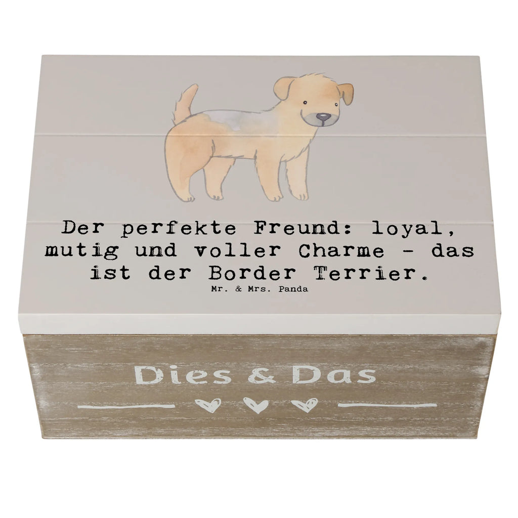 Holzkiste Border Terrier Freund Holzkiste, Kiste, Schatzkiste, Truhe, Schatulle, XXL, Erinnerungsbox, Erinnerungskiste, Dekokiste, Aufbewahrungsbox, Geschenkbox, Geschenkdose, Hund, Hunderasse, Rassehund, Hundebesitzer, Geschenk, Tierfreund, Schenken, Welpe