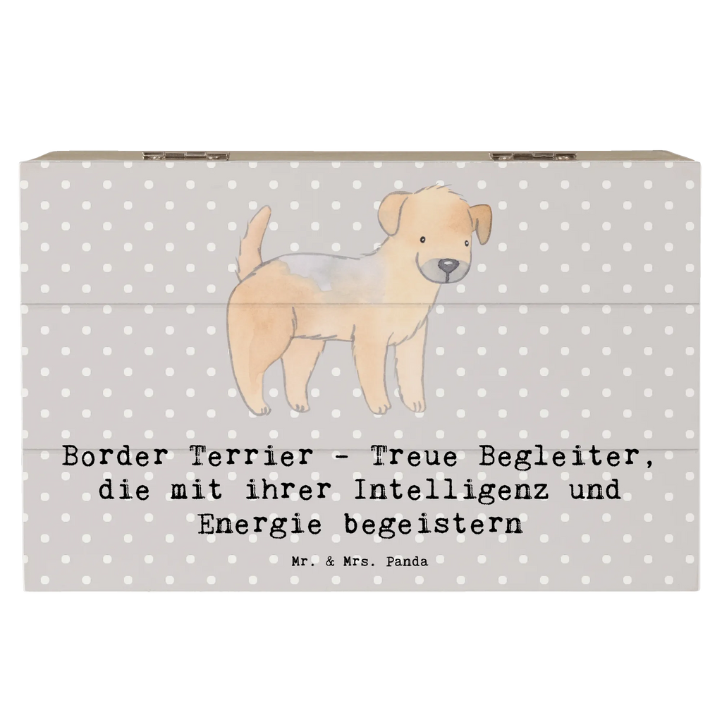 Holzkiste Border Terrier Freunde Holzkiste, Kiste, Schatzkiste, Truhe, Schatulle, XXL, Erinnerungsbox, Erinnerungskiste, Dekokiste, Aufbewahrungsbox, Geschenkbox, Geschenkdose, Hund, Hunderasse, Rassehund, Hundebesitzer, Geschenk, Tierfreund, Schenken, Welpe