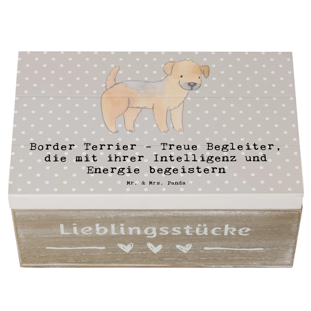 Holzkiste Border Terrier Freunde Holzkiste, Kiste, Schatzkiste, Truhe, Schatulle, XXL, Erinnerungsbox, Erinnerungskiste, Dekokiste, Aufbewahrungsbox, Geschenkbox, Geschenkdose, Hund, Hunderasse, Rassehund, Hundebesitzer, Geschenk, Tierfreund, Schenken, Welpe