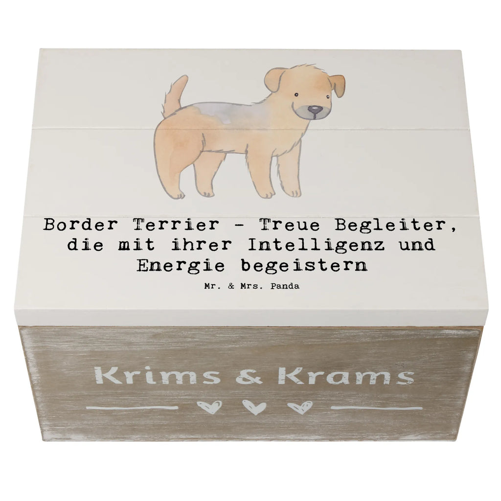 Holzkiste Border Terrier Freunde Holzkiste, Kiste, Schatzkiste, Truhe, Schatulle, XXL, Erinnerungsbox, Erinnerungskiste, Dekokiste, Aufbewahrungsbox, Geschenkbox, Geschenkdose, Hund, Hunderasse, Rassehund, Hundebesitzer, Geschenk, Tierfreund, Schenken, Welpe