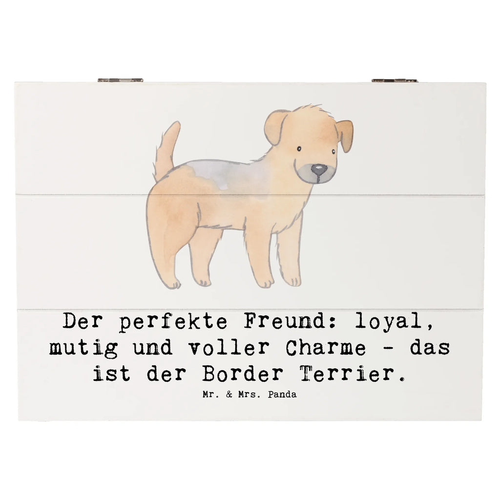 Holzkiste Border Terrier Freund Holzkiste, Kiste, Schatzkiste, Truhe, Schatulle, XXL, Erinnerungsbox, Erinnerungskiste, Dekokiste, Aufbewahrungsbox, Geschenkbox, Geschenkdose, Hund, Hunderasse, Rassehund, Hundebesitzer, Geschenk, Tierfreund, Schenken, Welpe