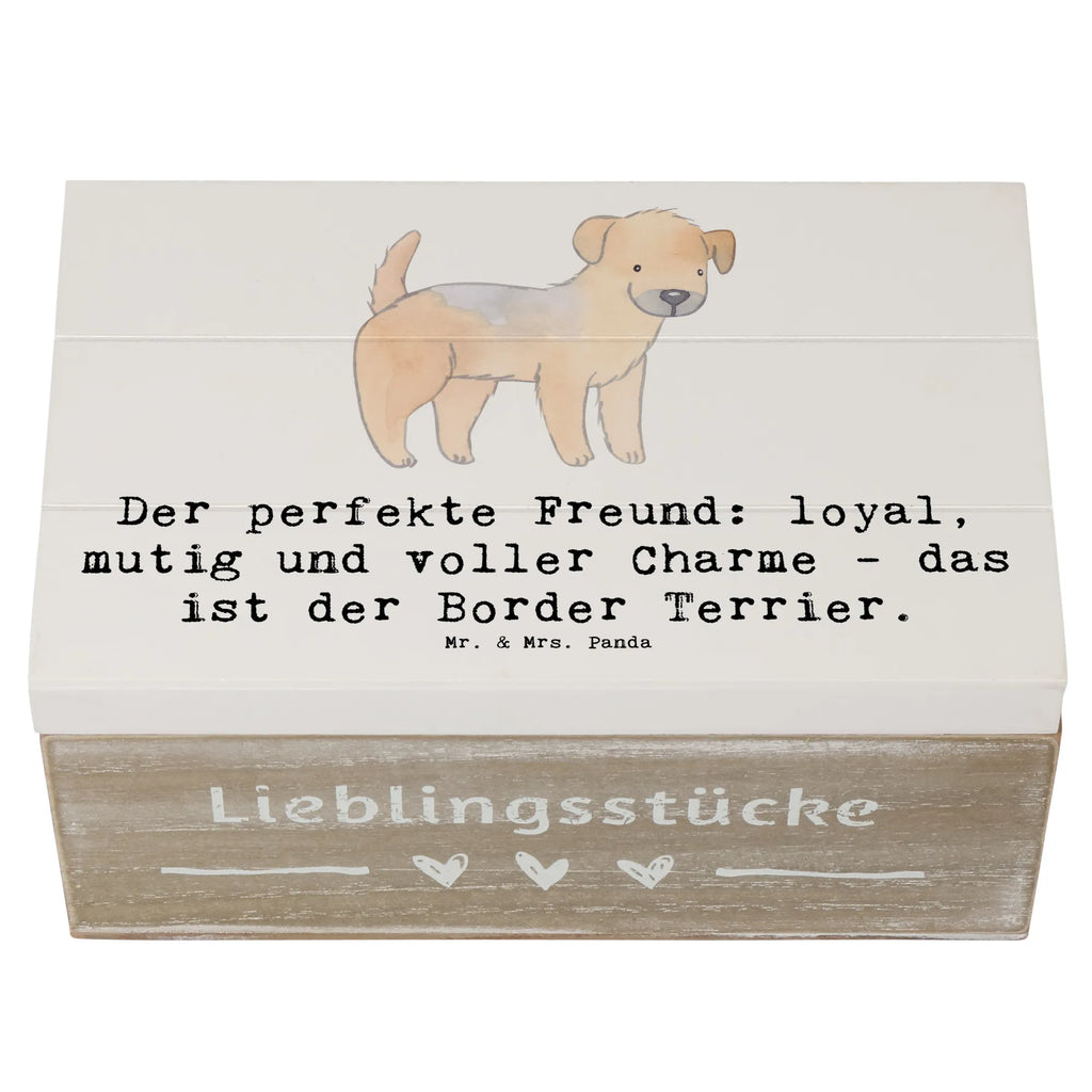 Holzkiste Border Terrier Freund Holzkiste, Kiste, Schatzkiste, Truhe, Schatulle, XXL, Erinnerungsbox, Erinnerungskiste, Dekokiste, Aufbewahrungsbox, Geschenkbox, Geschenkdose, Hund, Hunderasse, Rassehund, Hundebesitzer, Geschenk, Tierfreund, Schenken, Welpe