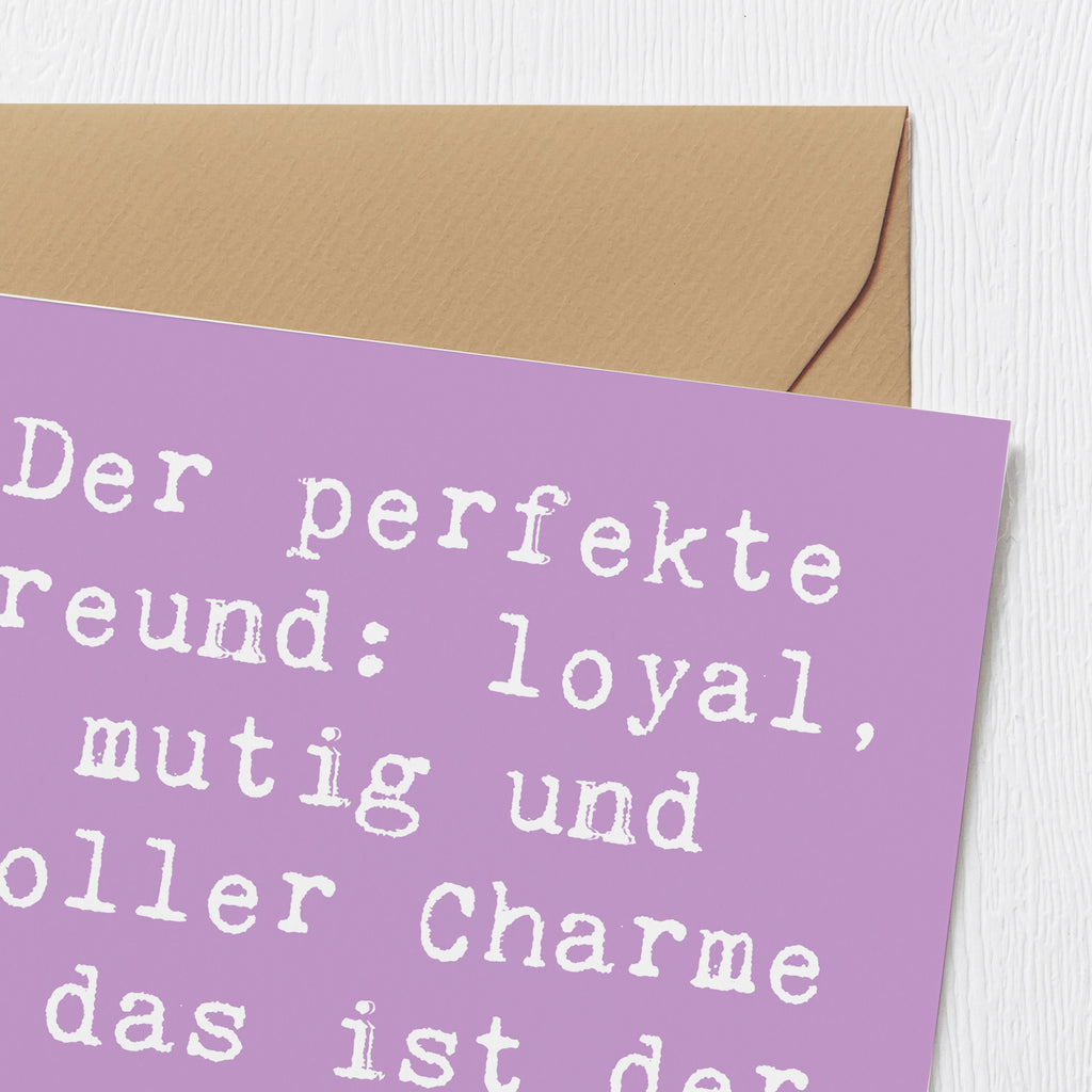 Deluxe Karte Spruch Border Terrier Freund Karte, Grußkarte, Klappkarte, Einladungskarte, Glückwunschkarte, Hochzeitskarte, Geburtstagskarte, Hochwertige Grußkarte, Hochwertige Klappkarte, Hund, Hunderasse, Rassehund, Hundebesitzer, Geschenk, Tierfreund, Schenken, Welpe